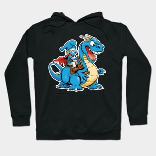 smurf riding its dragon Hoodie